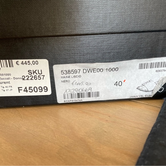 Saint Laurent Slides sz 40 - Picture 7 of 13